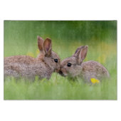 Planche À Découper Animaux de bébés cutest | Bunny Kiss (Devant)