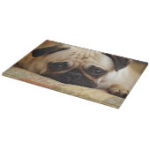 Planche À Découper Animaux de bébés cutest | Carlin bébé chiot (Coin)