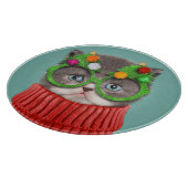 Planche À Découper Animaux de bébés cutest | Chandail de Noël de chat (Coin)