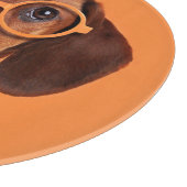 Planche À Découper Animaux de bébés cutest | Chandail orange Dachshun (Coin)