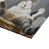 Planche À Découper Animaux de bébés cutest | Chat dans le lit (Coin)