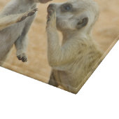 Planche À Découper Animaux de bébés cutest | Deux jeunes Meerkats (Coin)