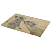 Planche À Découper Animaux de bébés cutest | Deux jeunes Meerkats (Coin)