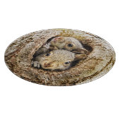 Planche À Découper Animaux de bébés cutest | Écureuils curieux (Coin)