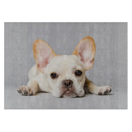 Planche À Découper Animaux de bébés cutest | French Bulldog Lying Dow (Devant)