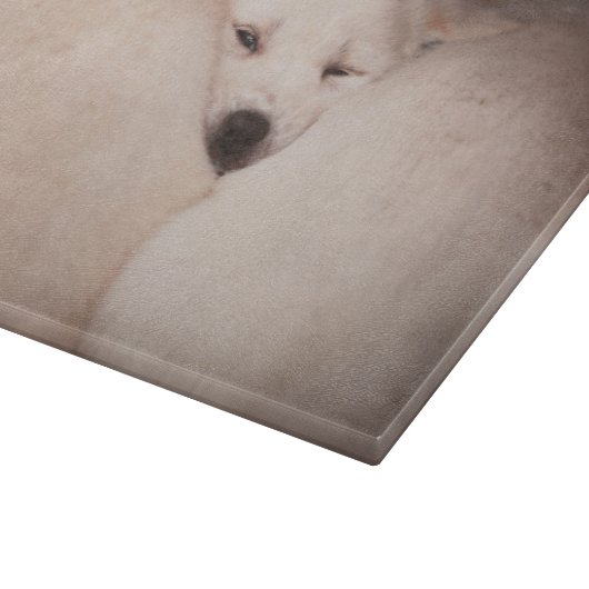 Planche À Découper Animaux de bébés cutest | Golden Retriever Snuggle (Coin)