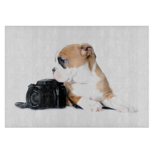 Planche À Découper Animaux de bébés cutest | Old Tyme British Bulldog (Devant)