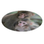 Planche À Découper Animaux de bébés cutest | Singes japonais (Coin)