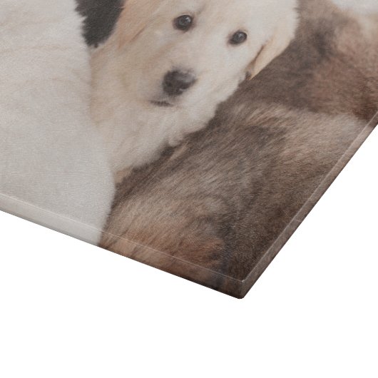 Planche À Découper Animaux de bébés cutest | Un mignon seau de chiots (Coin)