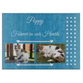 Planche À Découper Animaux de compagnie Forever bleu et blanc verre p (Devant)