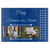 Planche À Découper Animaux de compagnie Pour toujours bleu profond et (Devant)