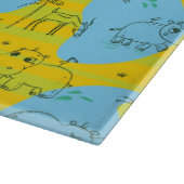 Planche À Découper Animaux jouant l'arrière - plan de motif de bébé (Coin)