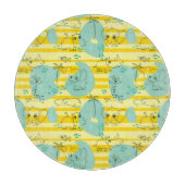 Planche À Découper Animaux mignons jouant avec de l'eau 2 (Devant)