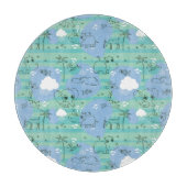 Planche À Découper Animaux mignons jouant avec de l'eau 3 (Devant)