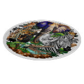 Planche À Découper Animaux sauvages de la Savane africaine (Coin)