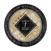 Planche À Découper Anniversaire élégant du 1er Mariage papier (Devant)