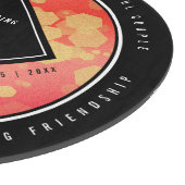 Planche À Découper Anniversaire élégant du 2ème Mariage Garnet (Coin)