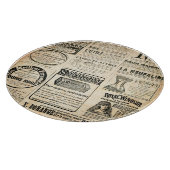Planche À Découper Annonce de journal français 1897 (Coin)