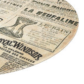 Planche À Découper Annonce de journal français 1897 (Coin)