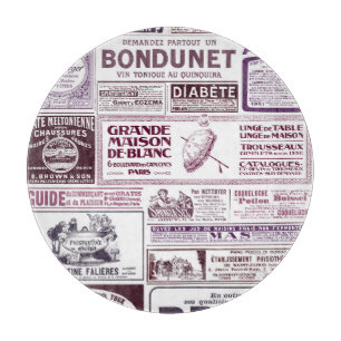 Planche À Découper Annonces vintages de journaux français 1910