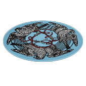 Planche À Découper Antique Bookplate Trois Hawks William de Morgan (Coin)