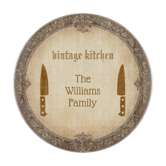 Planche À Découper Antique Heirloom Glass Cutting Board (Devant)