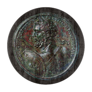 PLANCHE À DÉCOUPER ANTIQUE ROMAIN BRONZE MEDALLION SEPTIMUS SÉVERS