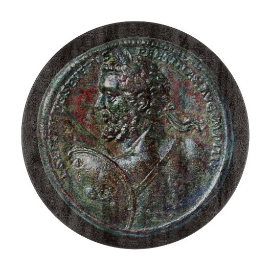 PLANCHE À DÉCOUPER ANTIQUE ROMAIN BRONZE MEDALLION SEPTIMUS SÉVERS (Devant)