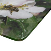 Planche À Découper Apple Blossom & Bee Macro Photo | Cutting Board (Coin)