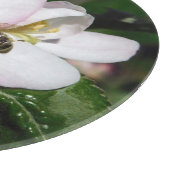 Planche À Découper Apple Blossom & Bee Macro Photo | Cutting Board (Coin)