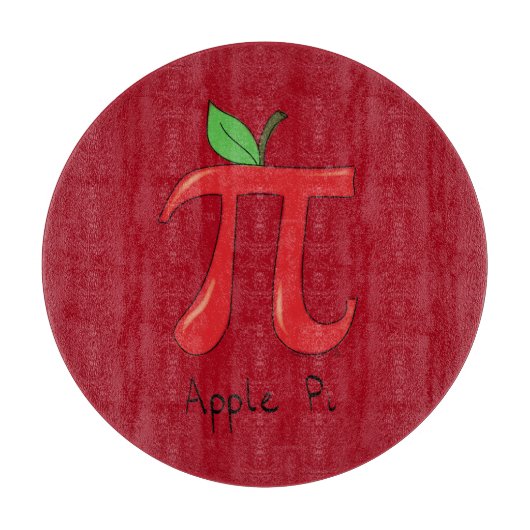 Planche à découper Apple Pi Cute Math Pi Day Pie (Devant)