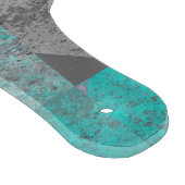Planche À Découper Aqua bleu turquoise et gris Paddle en détresse (Coin)