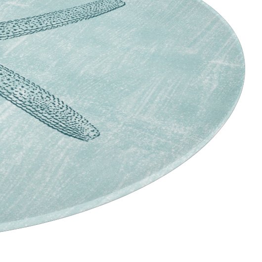 Planche À Découper Aqua Blue Ocean Beach Starfish (Coin)