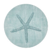 Planche À Découper Aqua Blue Ocean Beach Starfish (Devant)