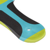 Planche À Découper Aqua et Chartreuse Mid Century Mod Motif rétro (Coin)