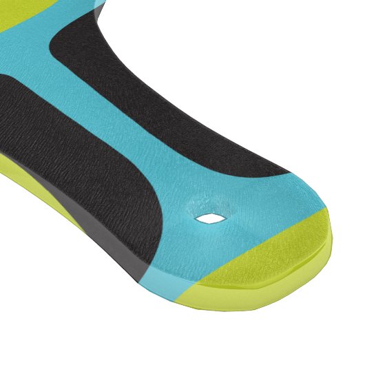 Planche À Découper Aqua et Chartreuse Mid Century Mod Motif rétro (Coin)