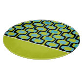 Planche À Découper Aqua Lime Black Mid Century Mod Retro Motif (Coin)