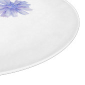 Planche À Découper Aquarelle à fleurs chicorées (Coin)