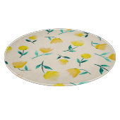 Planche À Découper Aquarelle Abstrait Motif de pivoine florale (Coin)