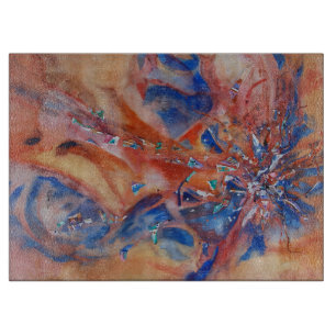 Planche À Découper Aquarelle Abstraite