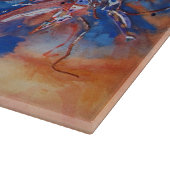 Planche À Découper Aquarelle Abstraite (Coin)