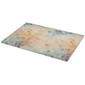 Planche À Découper Aquarelle Abstraite Pastel Doux (Coin)