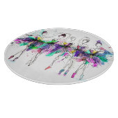 Planche À Découper Aquarelle Ballerinas : Bright Dance Illustration (Coin)