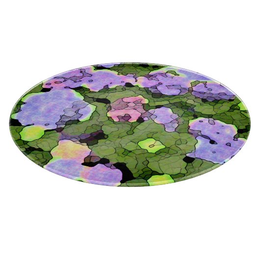 Planche À Découper Aquarelle Batik Hydrangeas Charcuterie (Coin)