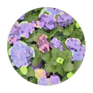 Planche À Découper Aquarelle Batik Hydrangeas Charcuterie