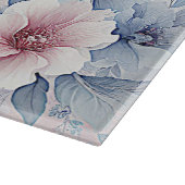 Planche À Découper Aquarelle Bleu Rose Plaine Coupe (Coin)