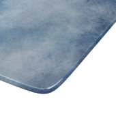 Planche À Découper Aquarelle bleue Texture (Coin)