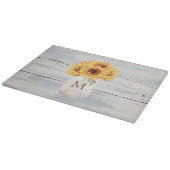 Planche À Découper Aquarelle Bouquet de tournesol rustique dans Mason (Coin)