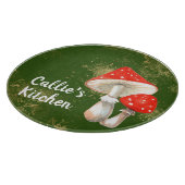 Planche À Découper Aquarelle Champignons Cuisine personnalisée (Coin)