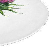 Planche À Découper Aquarelle Chardon Botanique (Coin)